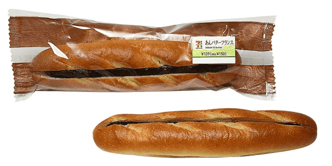 ขนมปังฝรั่งเศสไส้เนย-ถั่วแดง