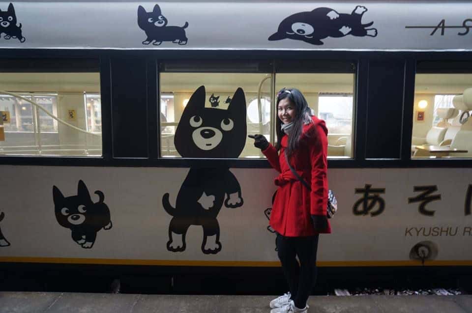 Aso boy รถไฟท่องเที่ยวในคิวชู