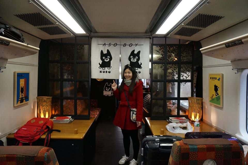 Aso boy รถไฟท่องเที่ยวในคิวชู