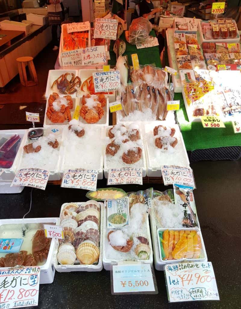 ตลาดเช้าฮาโกดาเตะ Hakodate Morning Market ที่Hokkaido