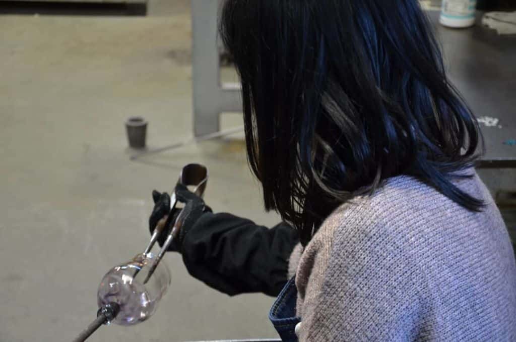 การเรียนศิลปะการทำแก้ว ในเมืองคาวาโกเอะ (Kawagoe)