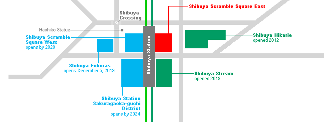 จุดชมวิวบนดาดฟ้า "Shibuya Sky" บนตึก "Shibuya Scramble Square" จุดชมวิวแห่งใหม่ในโตเกียว